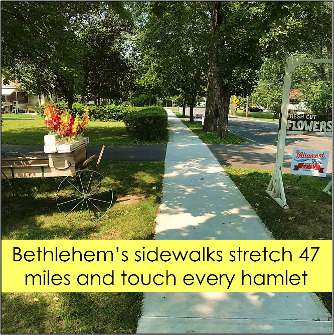 Bethlehems sidewalks stretch 43 miles