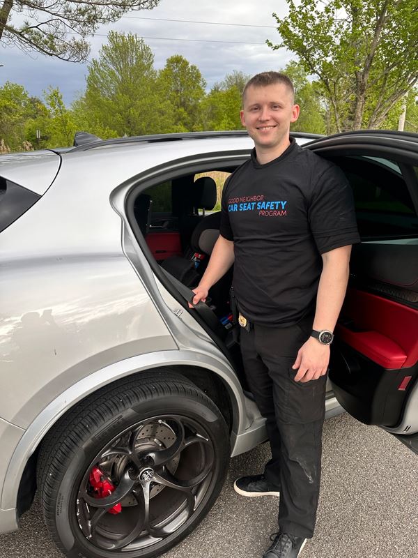 BPD-Car-Seats-Sgt-Springer-Double-Checking-Installation