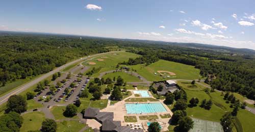 Aerial view of Elm Avenue Park